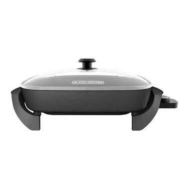 De Longhi Electric Skillet with Tempered Glass Lid 16